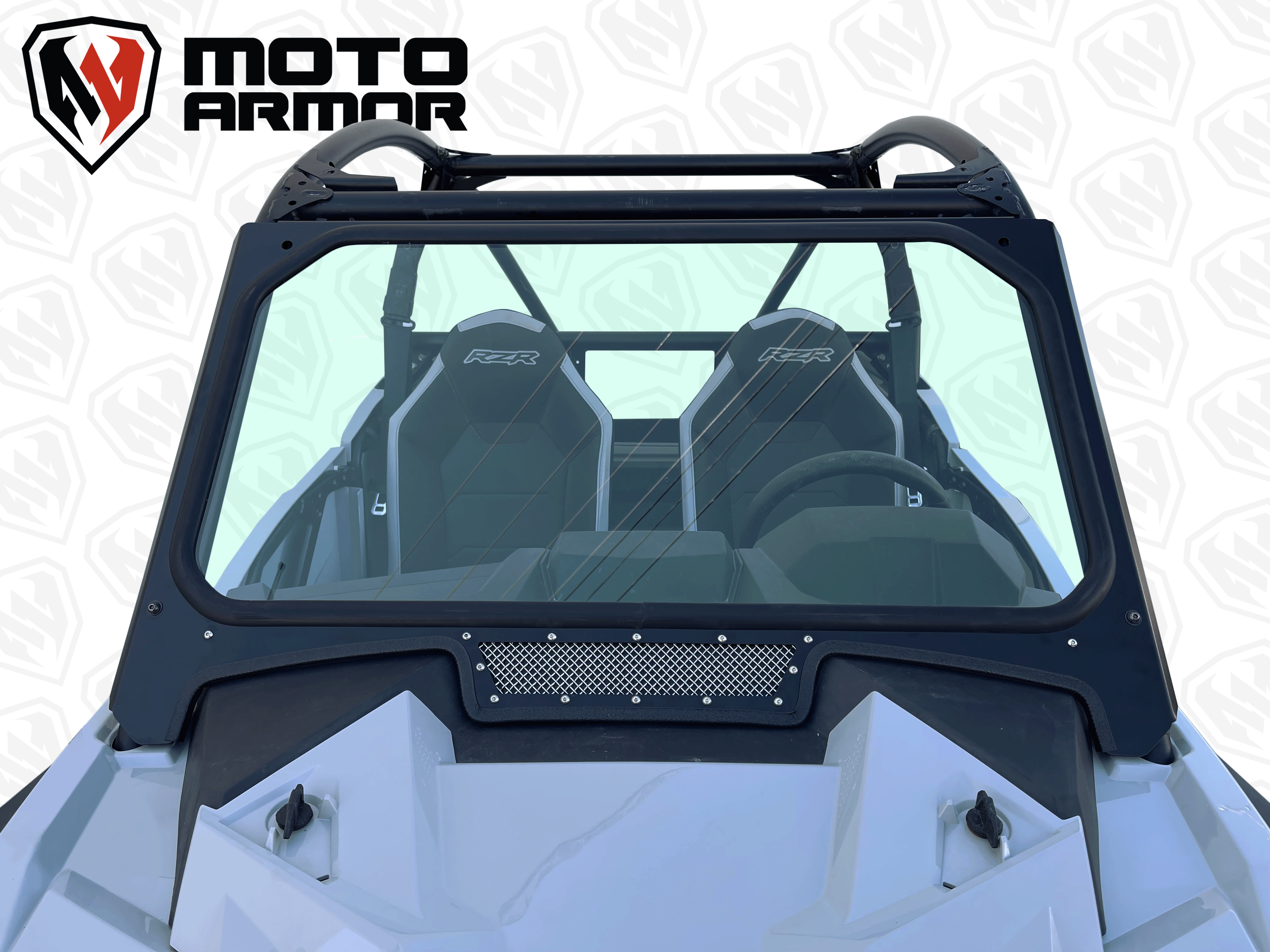 Photo of Glass Windshield with Vent for Polaris RZR Trail S by Moto Armor - Premium for UTVs / Side by Sides