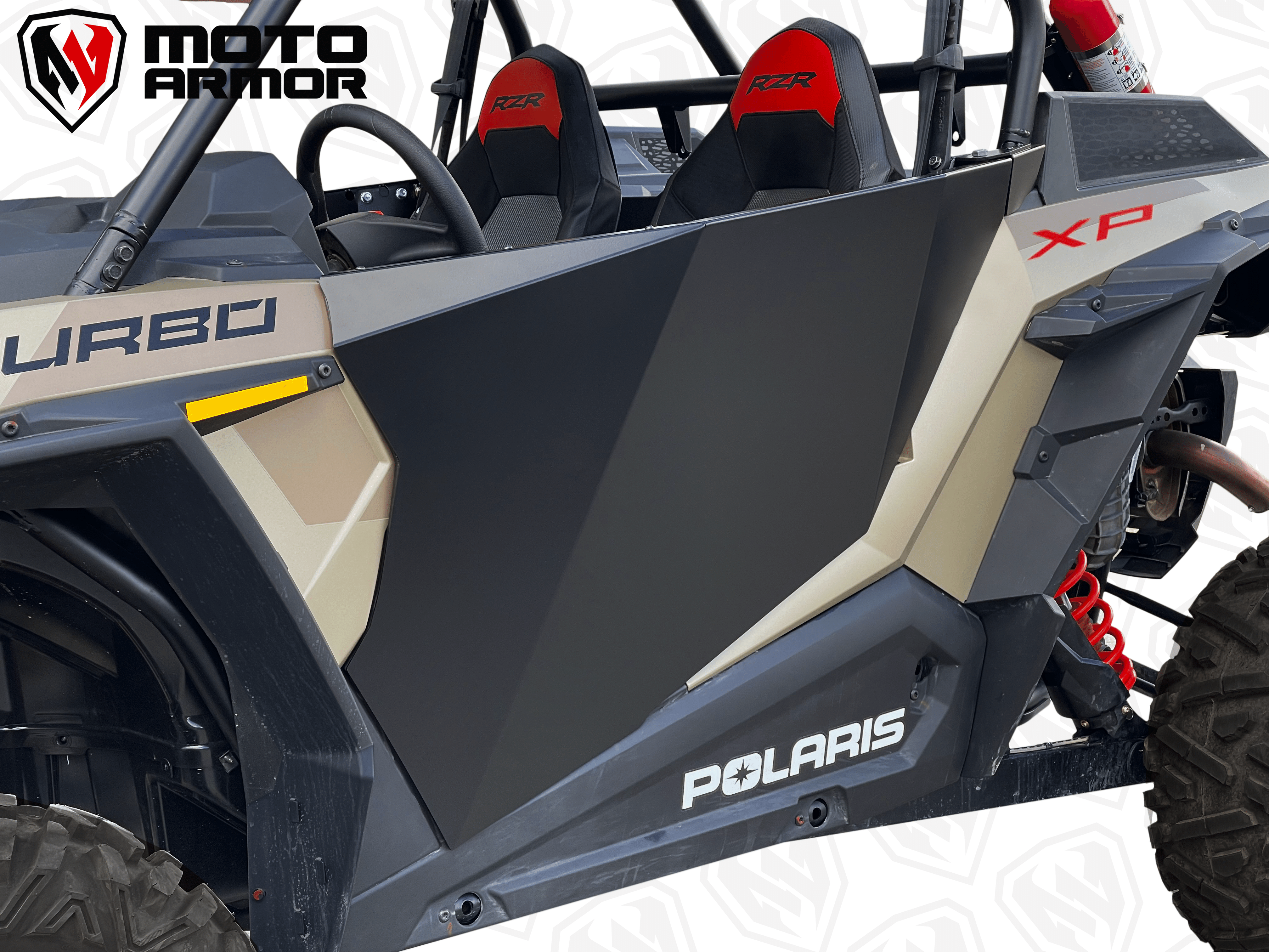 Photo of Polaris RZR XP 1000, XP Turbo, & Turbo S 2-Seat Aluminum Doors (2014+) by Moto Armor - Premium Doors for UTVs / Side by Sides