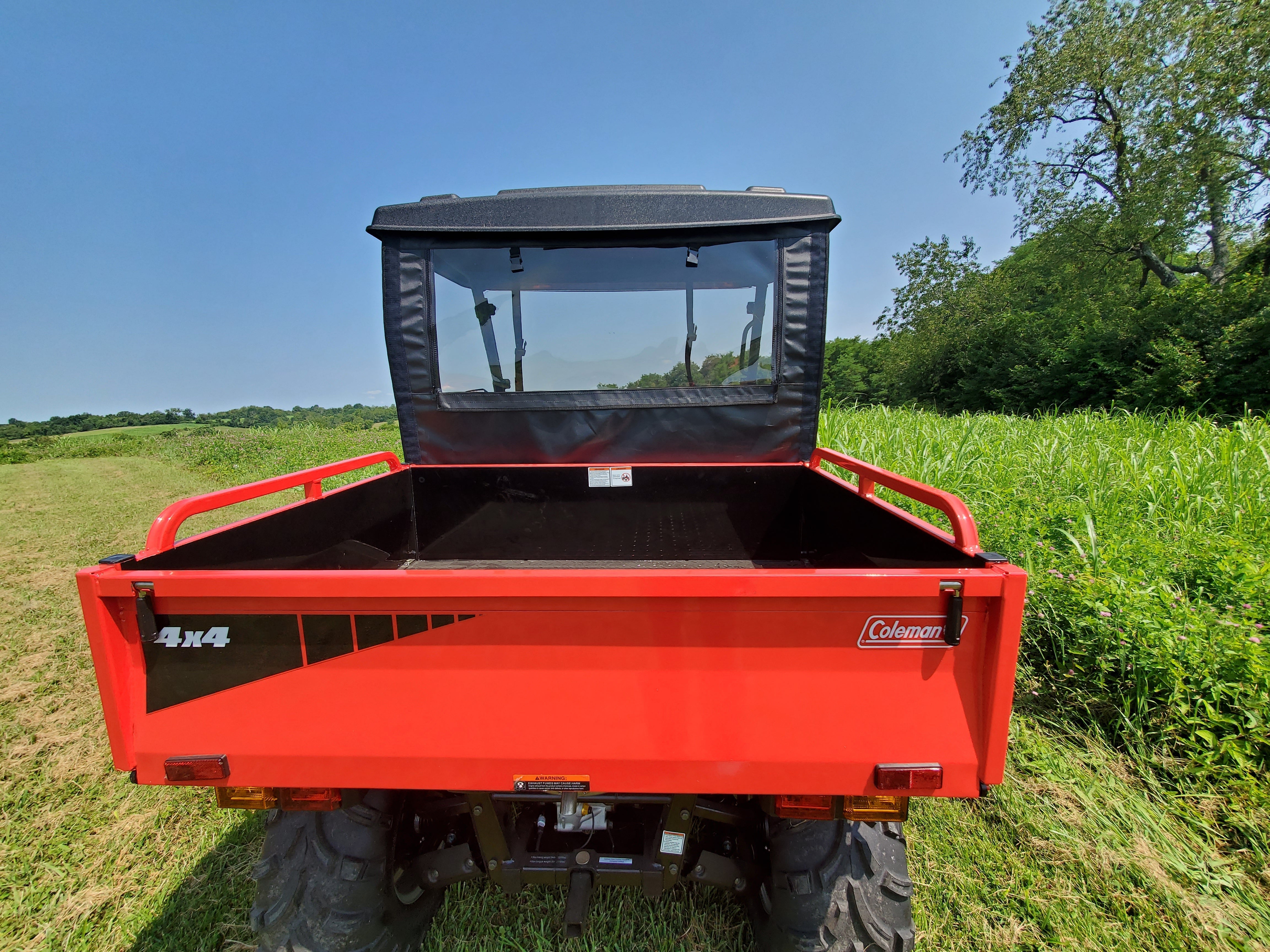 Photo of Coleman UT400/HiSun HS 400 - Soft Back Panel by 3 Star UTV - Premium Enclosures for UTVs / Side by Sides