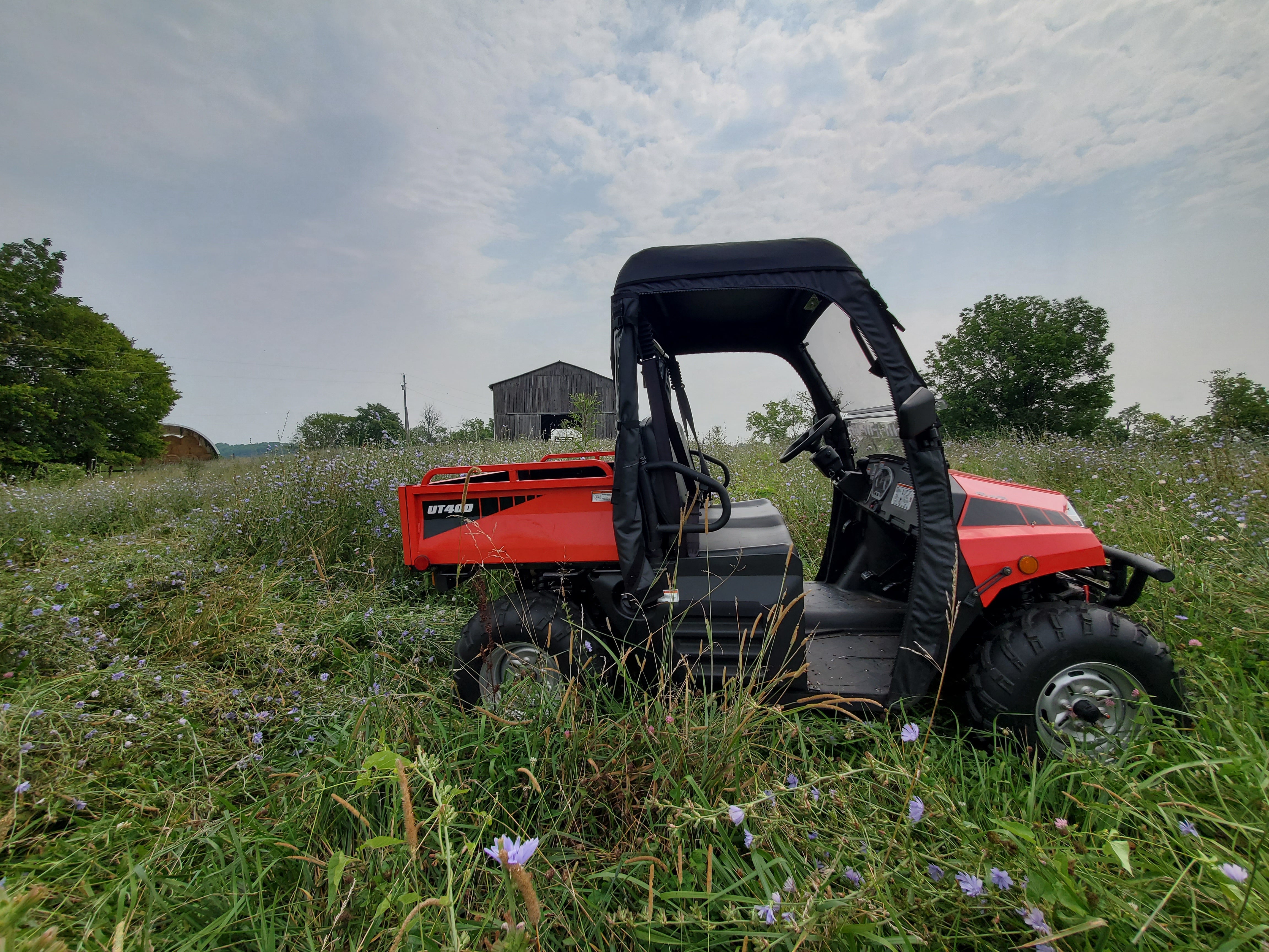 Photo of Coleman UT400/HiSun HS 400 - Soft Top for Hard Windshield by 3 Star UTV - Premium Enclosures for UTVs / Side by Sides