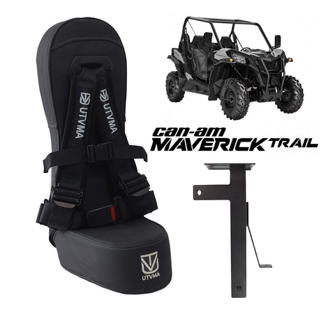Photo of Maverick Trail Bump Seat (2018-2025) by UTV Mountain Accessories - Premium Bump Seat for UTVs / Side by Sides
