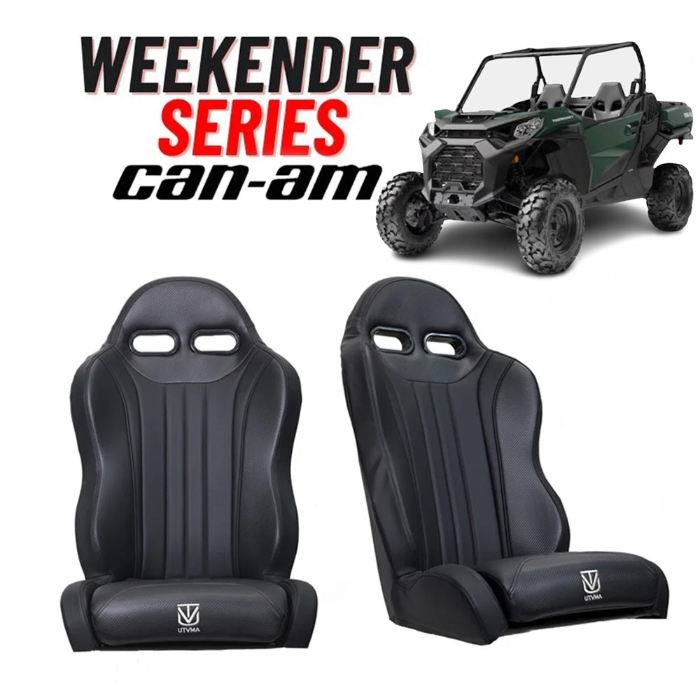 Photo of "Weekender" Series Pair of Front Suspension Bucket Seats Commander (2021-2025) by UTV Mountain Accessories - Premium Seats & Seat Accessories for UTVs / Side by Sides