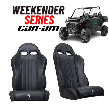 Photo of "Weekender" Series Pair of Front Suspension Bucket Seats Commander (2021-2025) by UTV Mountain Accessories - Premium for UTVs / Side by Sides