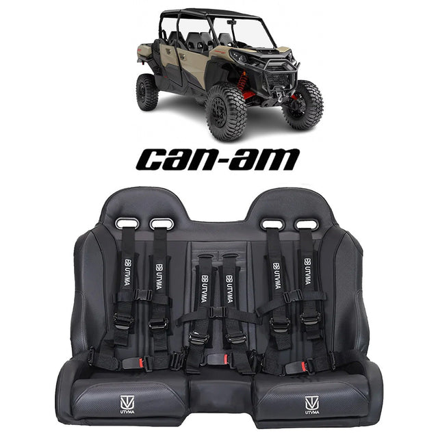 Photo of Commander Max Front Bench Seat With Harnesses (2021-2025) by UTV Mountain Accessories - Premium Bench Seat for UTVs / Side by Sides