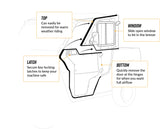 Photo of SuperATV Polaris Ranger XP Kinetic Convertible Cab Enclosure Doors by SuperATV - Premium Cab Enclosures for UTVs / Side by Sides
