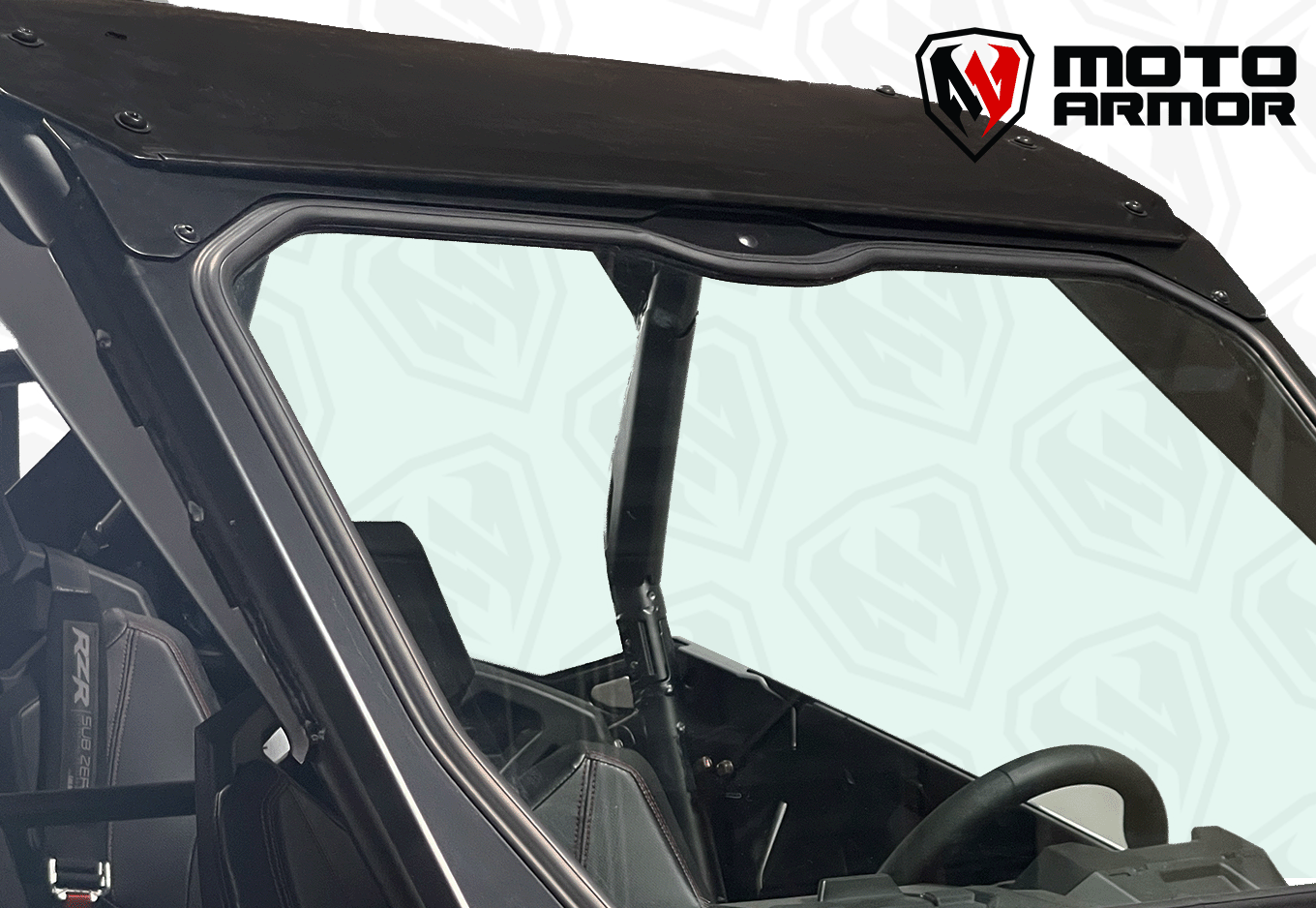Photo of Moto Armor Pro R 4 Seat MAX Glass Windshield by Moto Armor - Premium for UTVs / Side by Sides