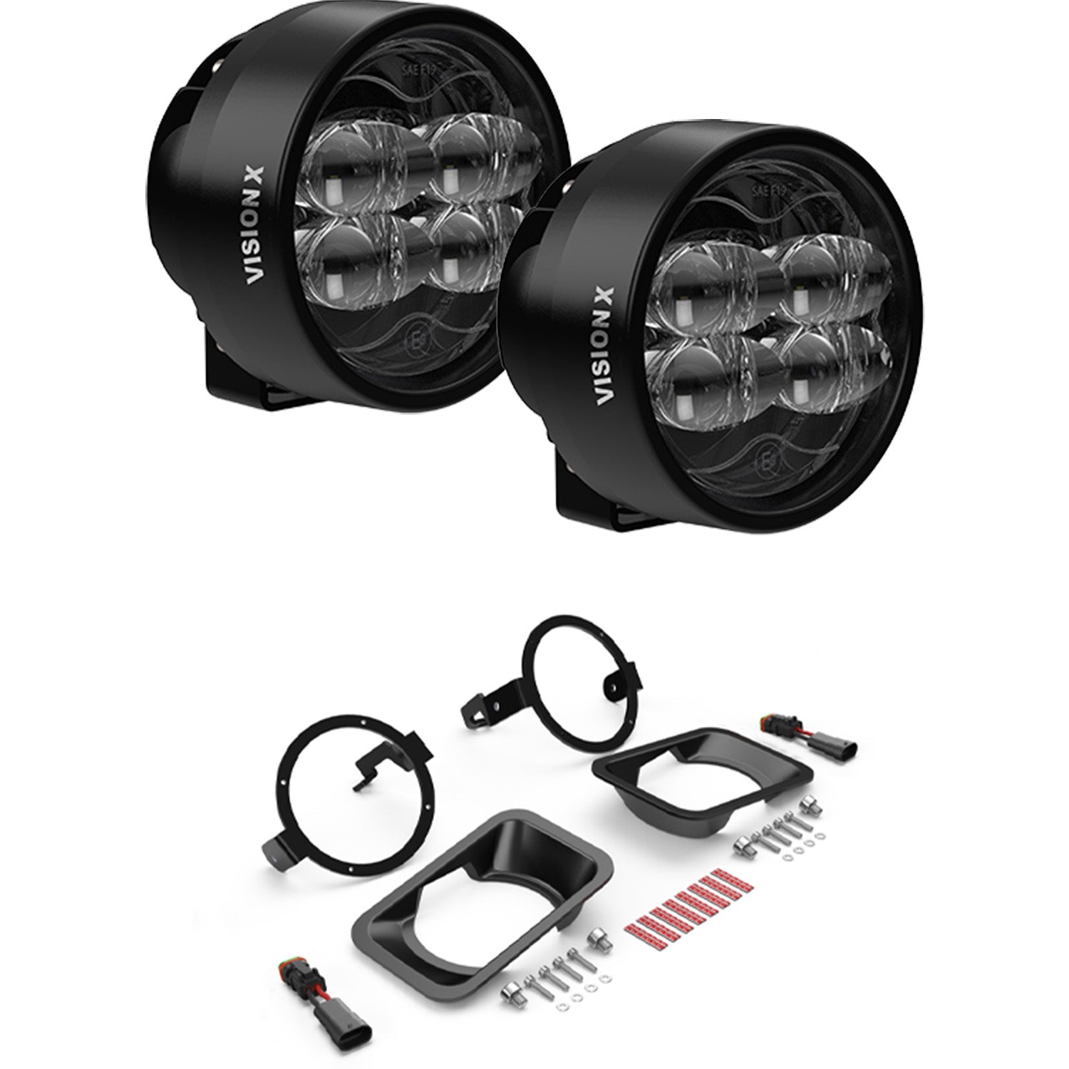 Photo of CR-Series Performance LED Fog Light Upgrade Kit - Ford F150, F250, F350 Trucks by Vision X Off-Road - Premium Vehicle Specific Kit for UTVs / Side by Sides