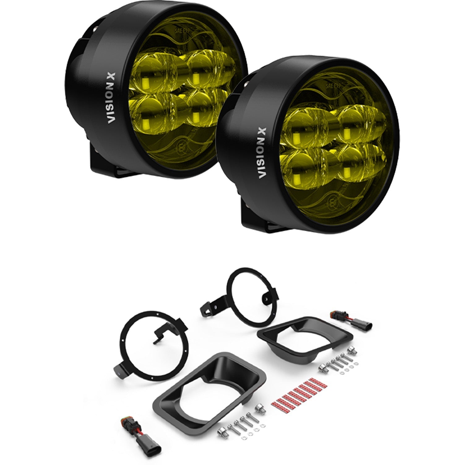 Photo of CR-Series Performance LED Fog Light Upgrade Kit - Ford F150, F250, F350 Trucks by Vision X Off-Road - Premium Vehicle Specific Kit for UTVs / Side by Sides