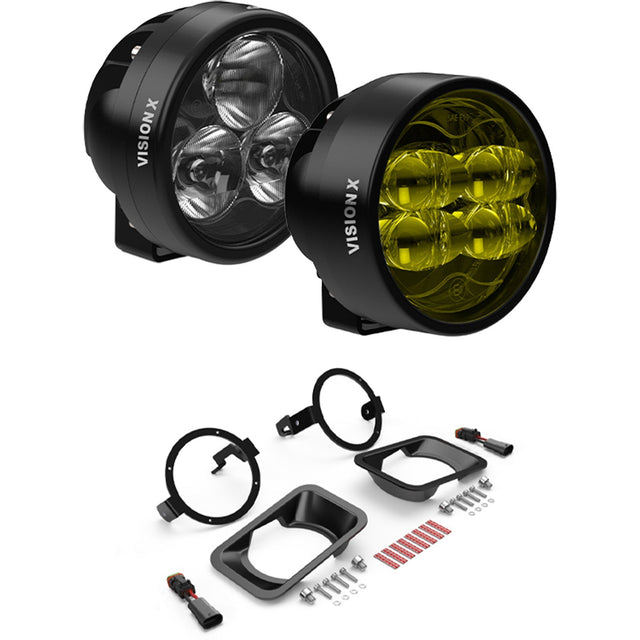 Photo of CR-Series Performance LED Fog Light Upgrade Kit - Ford F150, F250, F350 Trucks by Vision X Off-Road - Premium Vehicle Specific Kit for UTVs / Side by Sides