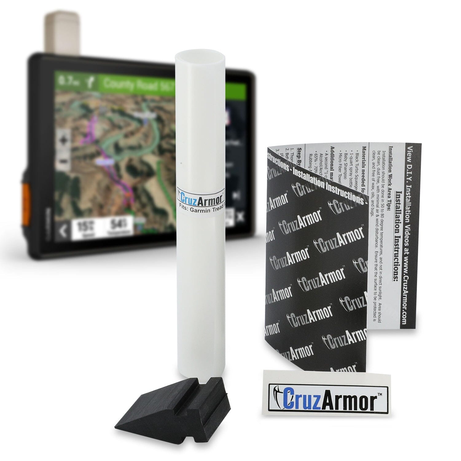 Photo of CRUZARMOR Garmin Overland GPS Screen Protector by Rugged Radios - Premium for UTVs / Side by Sides