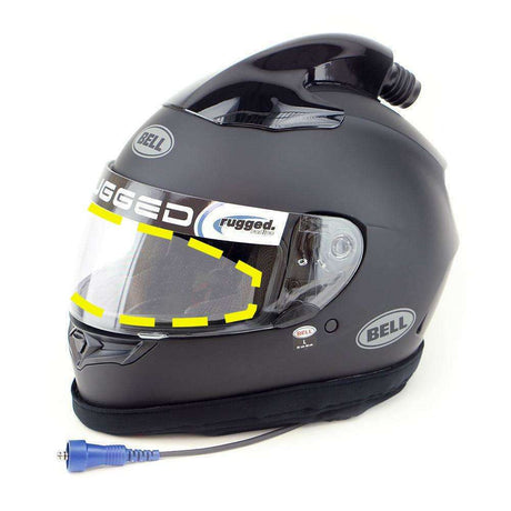Photo of CruzArmor Universal EZ-C Clear DIY Helmet Shield Protection Kit by Rugged Radios - Premium for UTVs / Side by Sides