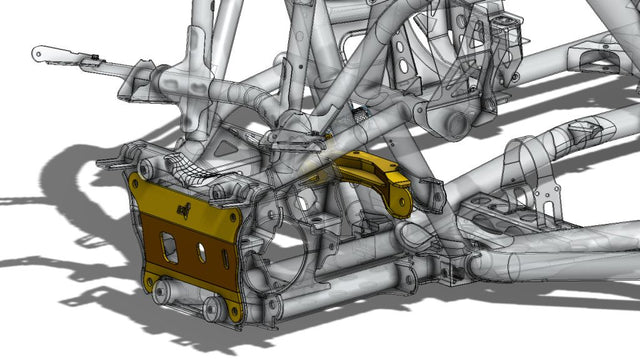 Photo of Polaris Pro R Front Gusset Kit by CT Race Worx - Premium Frame and Chassis for UTVs / Side by Sides
