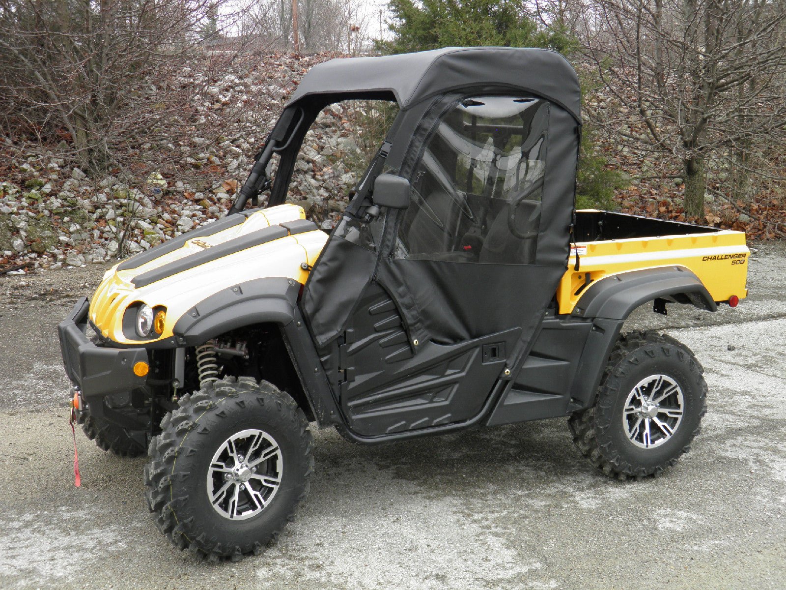 Photo of Cub Cadet Challenger 500/700 - Full Cab Enclosure for Hard Windshield (Half Doors) by 3 Star UTV - Premium Enclosures for UTVs / Side by Sides