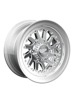 Packard Cyclone silver polished non-beadlock wheel, 15x7 | 6x139.7, standard cap; manufacturer rendering