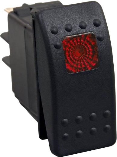 Photo of LIGHTED ROCKER SWITCH RED by OPEN TRAIL - Premium Switches for UTVs / Side by Sides