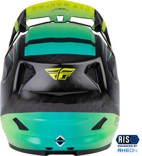 Photo of WERX-R HELMET HI-VIS/TEAL CARBON SM by FLY RACING - Premium Helmets for UTVs / Side by Sides