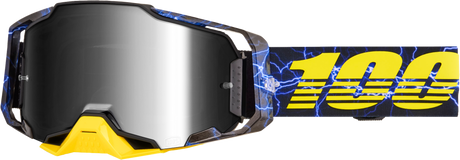 100% Armega Goggles - Furious Mirror Silver Lens