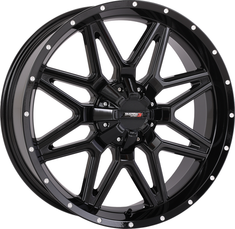 Photo of ST7 WHEEL 20X7 4+3 (+10MM) 4/137 & 4/156 GLOSS BLACK by SYSTEM 3 - Premium Wheels for UTVs / Side by Sides