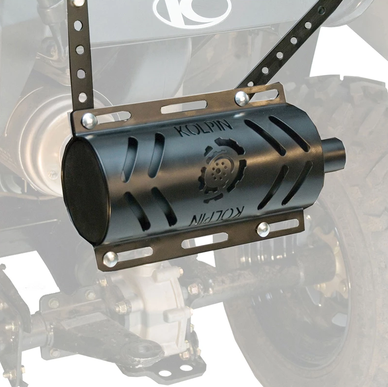 Photo of STEALTH EXHAUST 2.0 W/HEAT SHI ELD (BLACK) by KOLPIN - Premium Exhaust for UTVs / Side by Sides