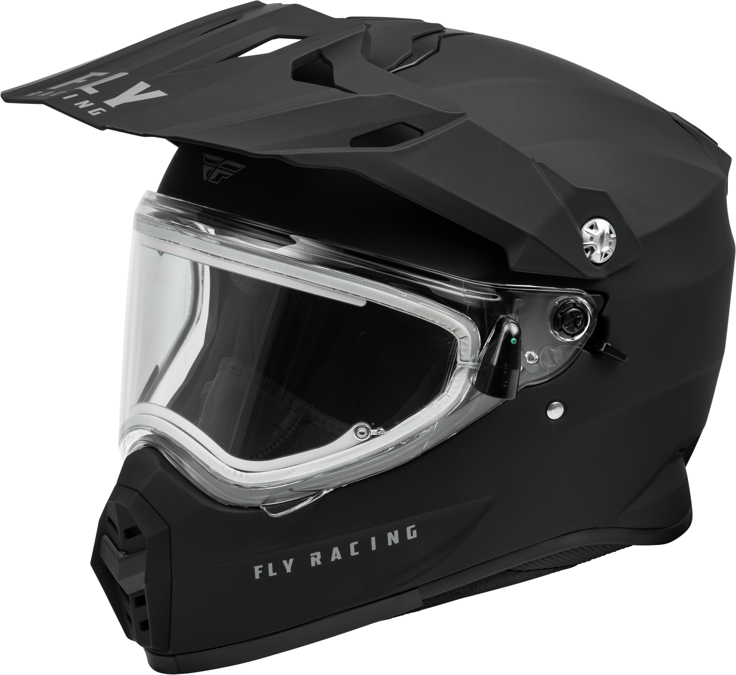 Photo of TREKKER CW SOLID HELMET ELEC SHLD MATTE BLACK SM by FLY RACING - Premium Helmets for UTVs / Side by Sides