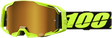 100% Hydromatic Watercraft Goggles - Neon Yellow Mirror True Gold