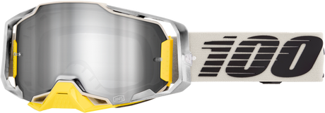 100% Armega Goggles - Viggo Mirror Silver Flash Lens