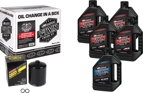 Photo of V-TWIN SYN OIL CHANGE KIT XL BLACK FILER by MAXIMA - Premium Tools for UTVs / Side by Sides