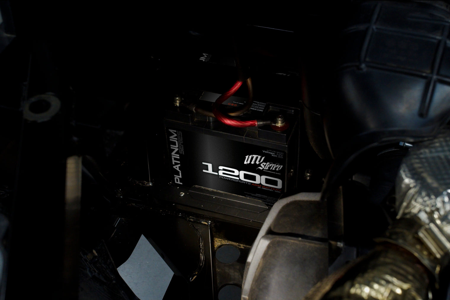 Photo of Can-Am® Defender 2nd Battery Kit | UTVS-DEF-2BATT-KIT by UTV Stereo - Premium Defender 2nd Battery Kit for UTVs / Side by Sides