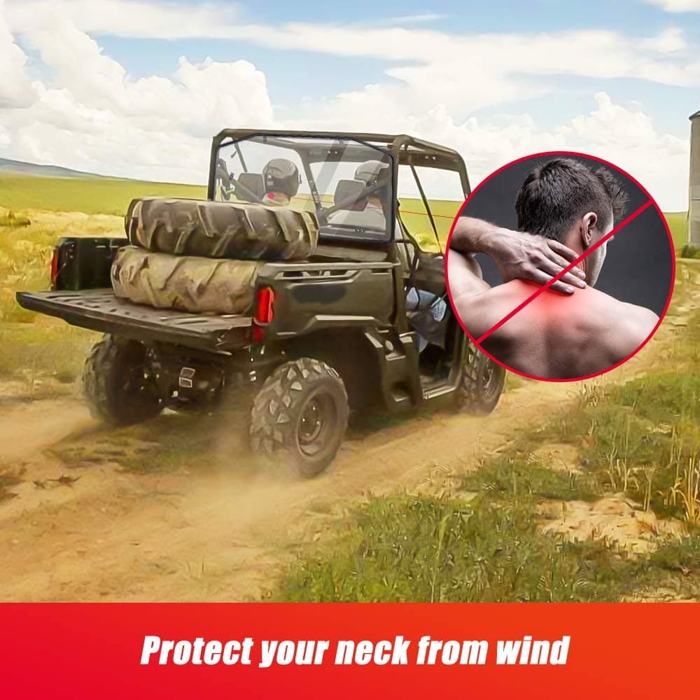Photo of Rear Windshield for Can Am Defender HD 5/8/ 10/ MAX by Kemimoto - Premium for UTVs / Side by Sides