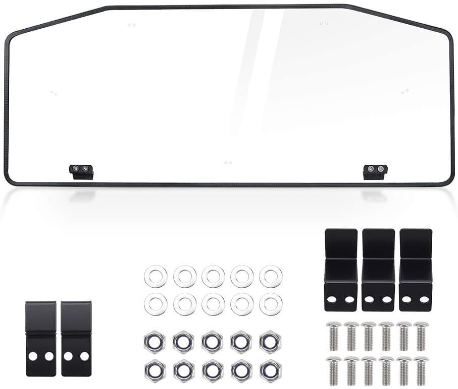 Photo of Rear Windshield for Can Am Defender HD 5/8/ 10/ MAX by Kemimoto - Premium for UTVs / Side by Sides