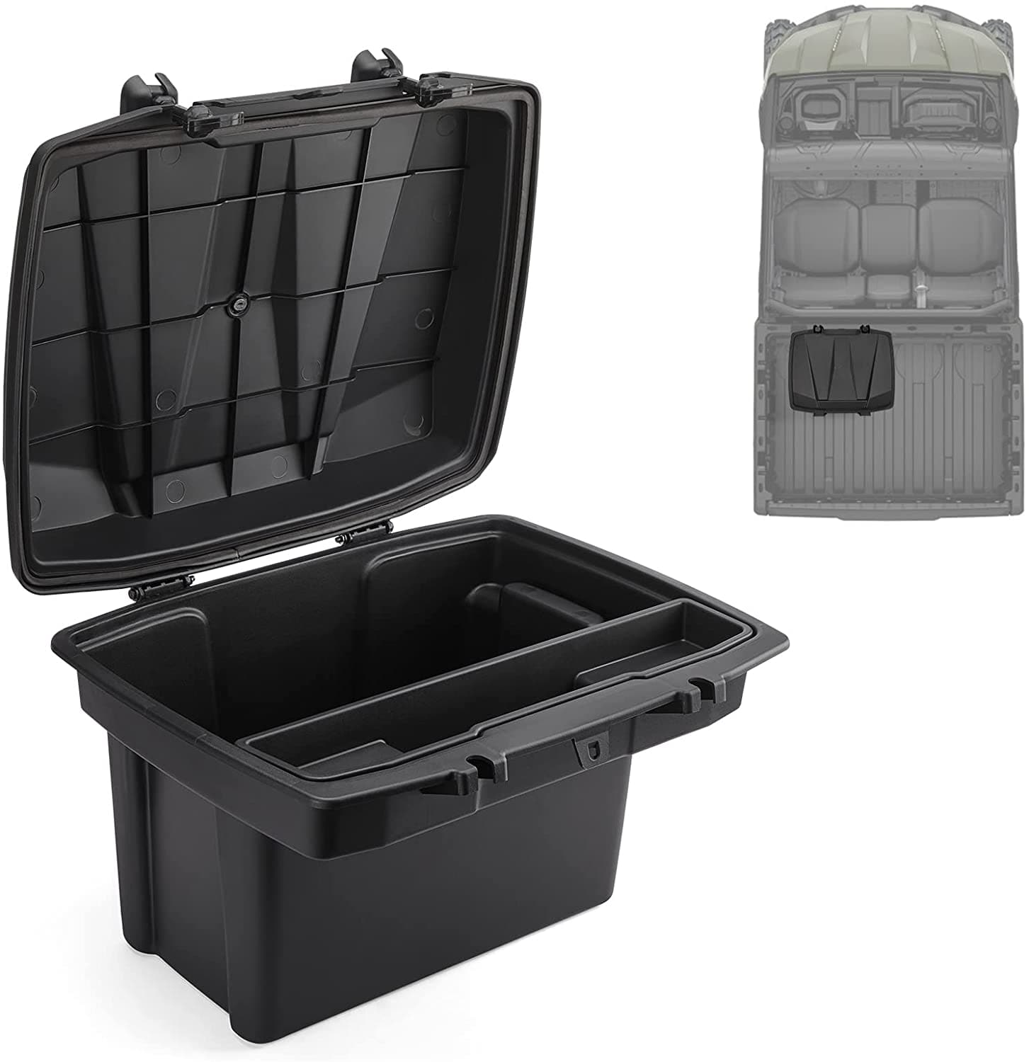 Photo of Removable 20L Cargo Storage Box for Can Am Defender HD5|7|8|9|10 by Kemimoto - Premium for UTVs / Side by Sides