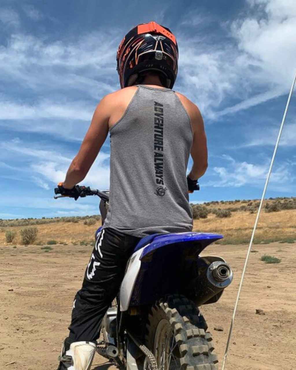 Photo of Dirt Bike Adventure Rocker Tank by OFF-ROAD VIXENS CLOTHING CO. - Premium Ladies Tanks for UTVs / Side by Sides