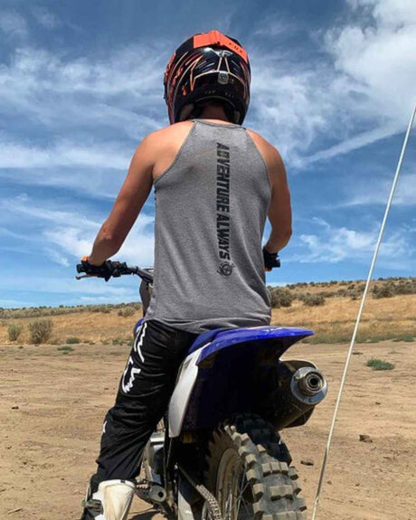 Photo of Dirt Bike Adventure Rocker Tank by OFF-ROAD VIXENS CLOTHING CO. - Premium Ladies Tanks for UTVs / Side by Sides