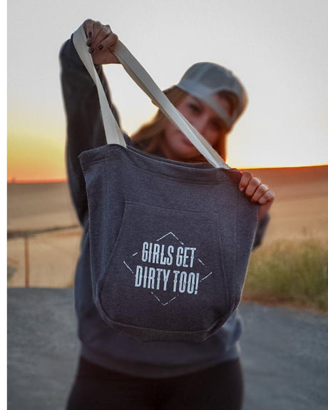 Photo of Dirt Roads Fleece Tote Bag by OFF-ROAD VIXENS CLOTHING CO. - Premium Accessories for UTVs / Side by Sides