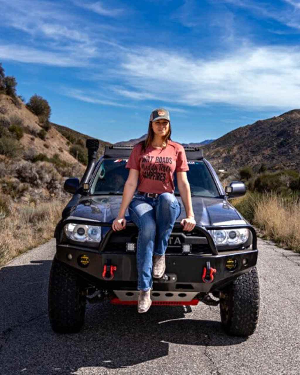 Photo of Dirt Roads Unisex Tee by OFF-ROAD VIXENS CLOTHING CO. - Premium Ladies Tees for UTVs / Side by Sides