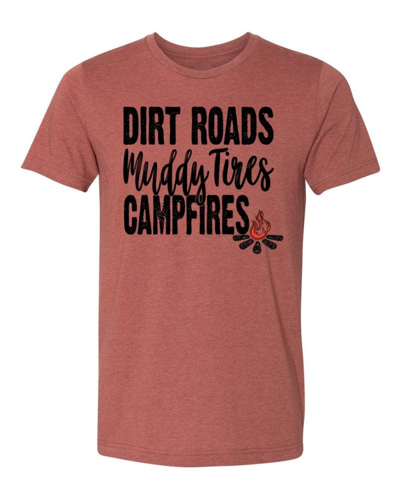 Photo of Dirt Roads Unisex Tee by OFF-ROAD VIXENS CLOTHING CO. - Premium Ladies Tees for UTVs / Side by Sides