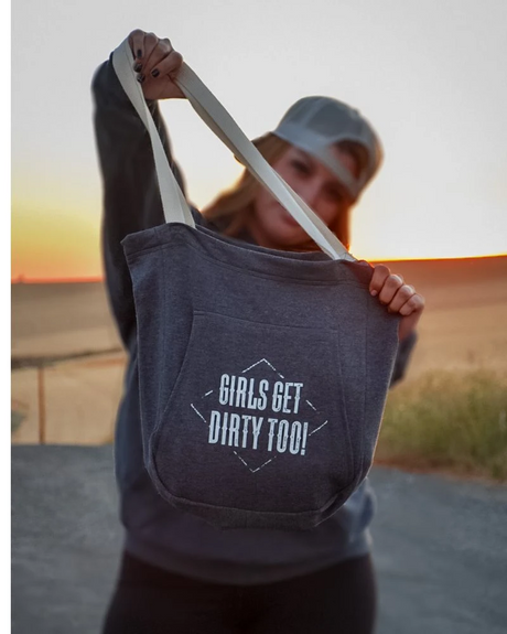 Photo of Dirt Roads Fleece Tote Bag by OFF-ROAD VIXENS CLOTHING CO. - Premium Accessories for UTVs / Side by Sides