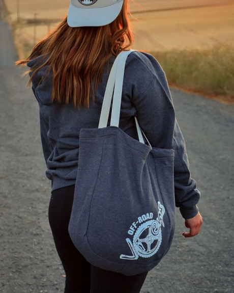 Photo of Dirt Roads Fleece Tote Bag by OFF-ROAD VIXENS CLOTHING CO. - Premium Accessories for UTVs / Side by Sides