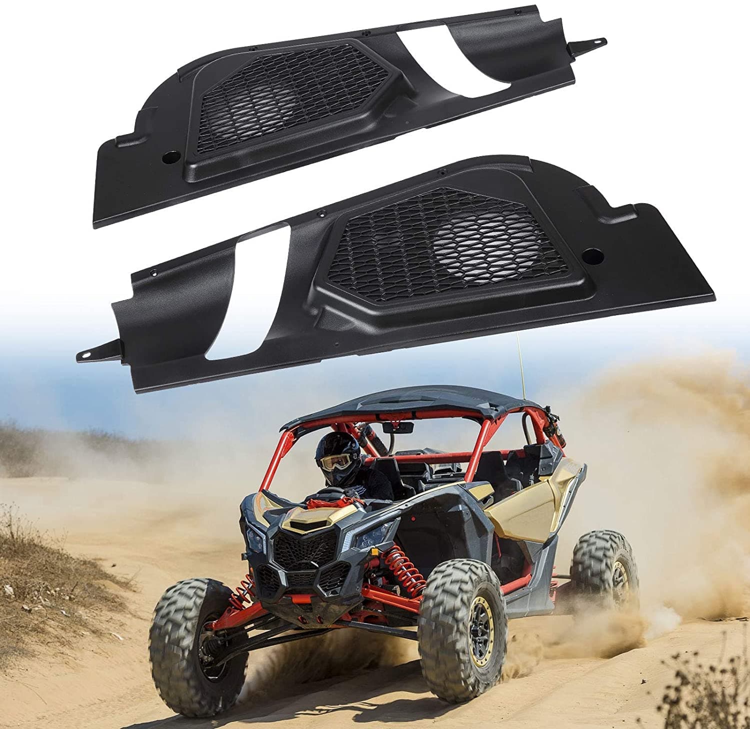 Photo of Kemimoto Door Speaker Pods for Can Am Maverick X3 / X3 Max by Kemimoto - Premium for UTVs / Side by Sides