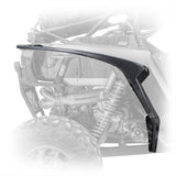 DRT full-coverage front fender mounting location highlighted on a Polaris RZR XP.