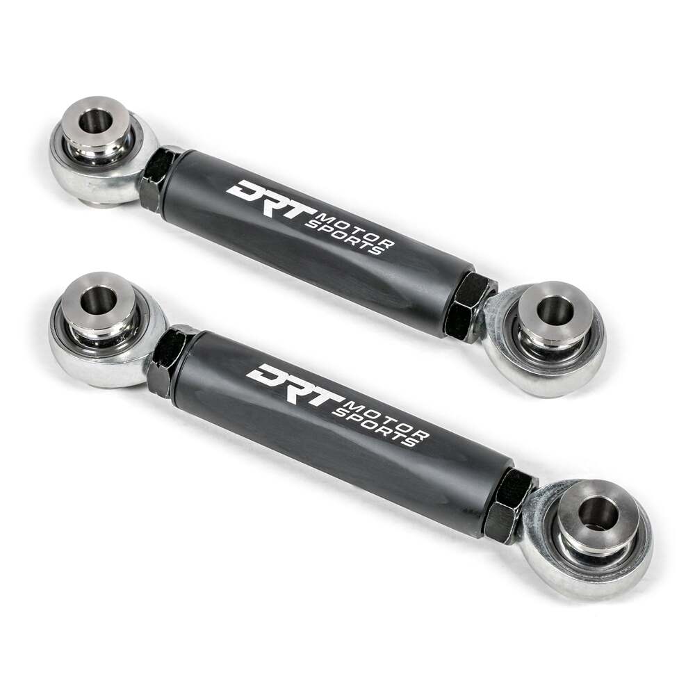 DRT Polaris RZR XP Billet Aluminum Rear Hex Bar Adjustable Sway Bar Link Kit - M10