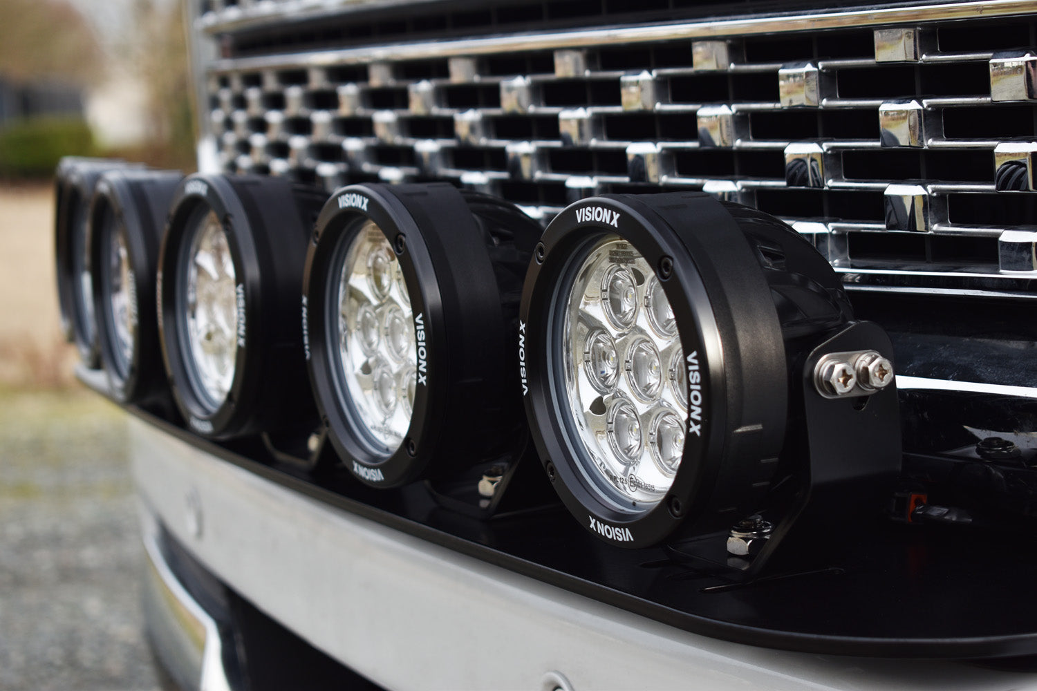Photo of 2019+ GMC Sierra Bumper Mount by Vision X Off-Road - Premium Vehicle Specific Kit for UTVs / Side by Sides