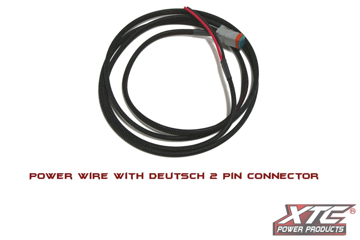Photo of XTC 5' Power Wire with Deutsch 2 Pin Connector on one end by XTC Power Products - Premium Electrical for UTVs / Side by Sides