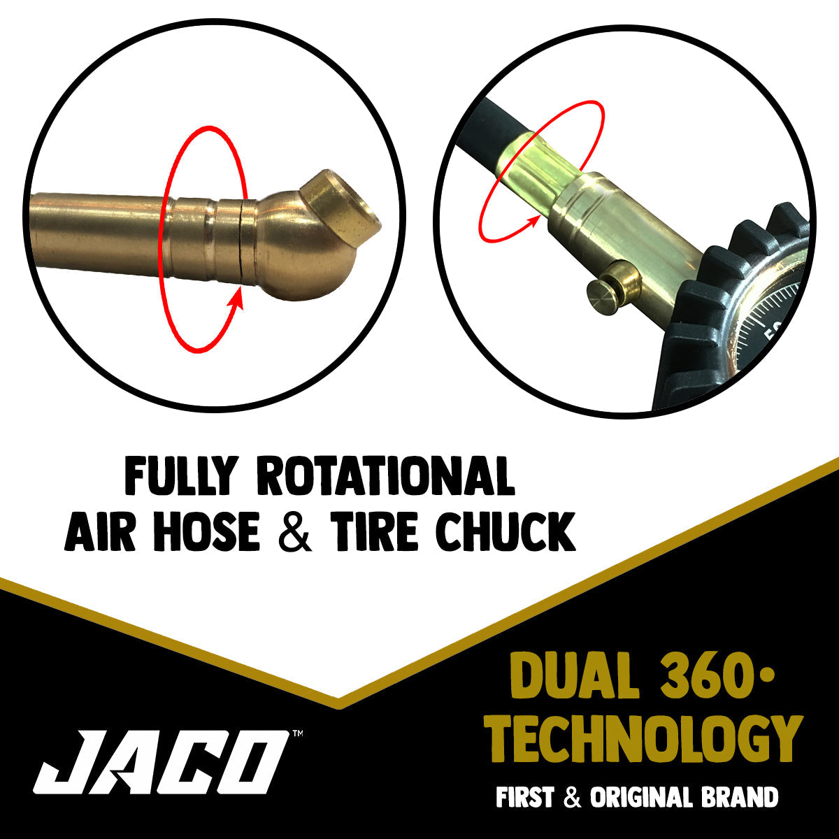 Photo of ElitePro™ Tire Pressure Gauge - 60 PSI by JACO - Premium Tire Pressure Gauge for UTVs / Side by Sides