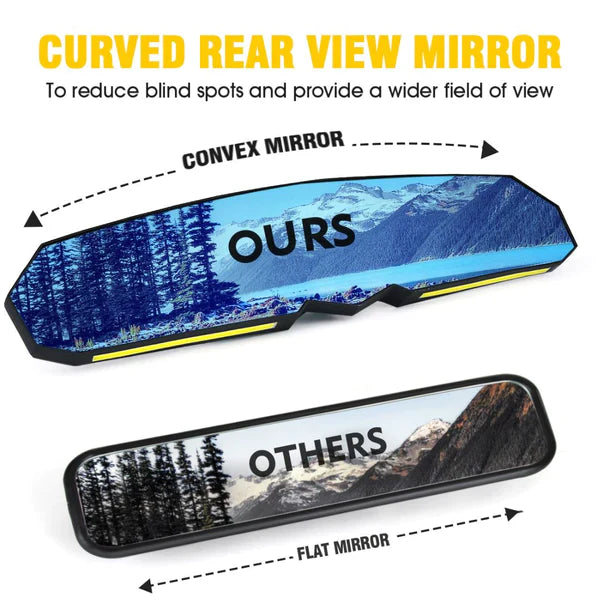 Photo of D2D 13" Lighted Rearview Mirror by Dunes 2 Dezert SXS - Premium Dome Lights for UTVs / Side by Sides
