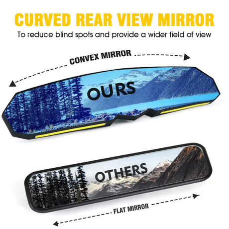 Photo of D2D 13" Lighted Rearview Mirror by Dunes 2 Dezert SXS - Premium Dome Lights for UTVs / Side by Sides