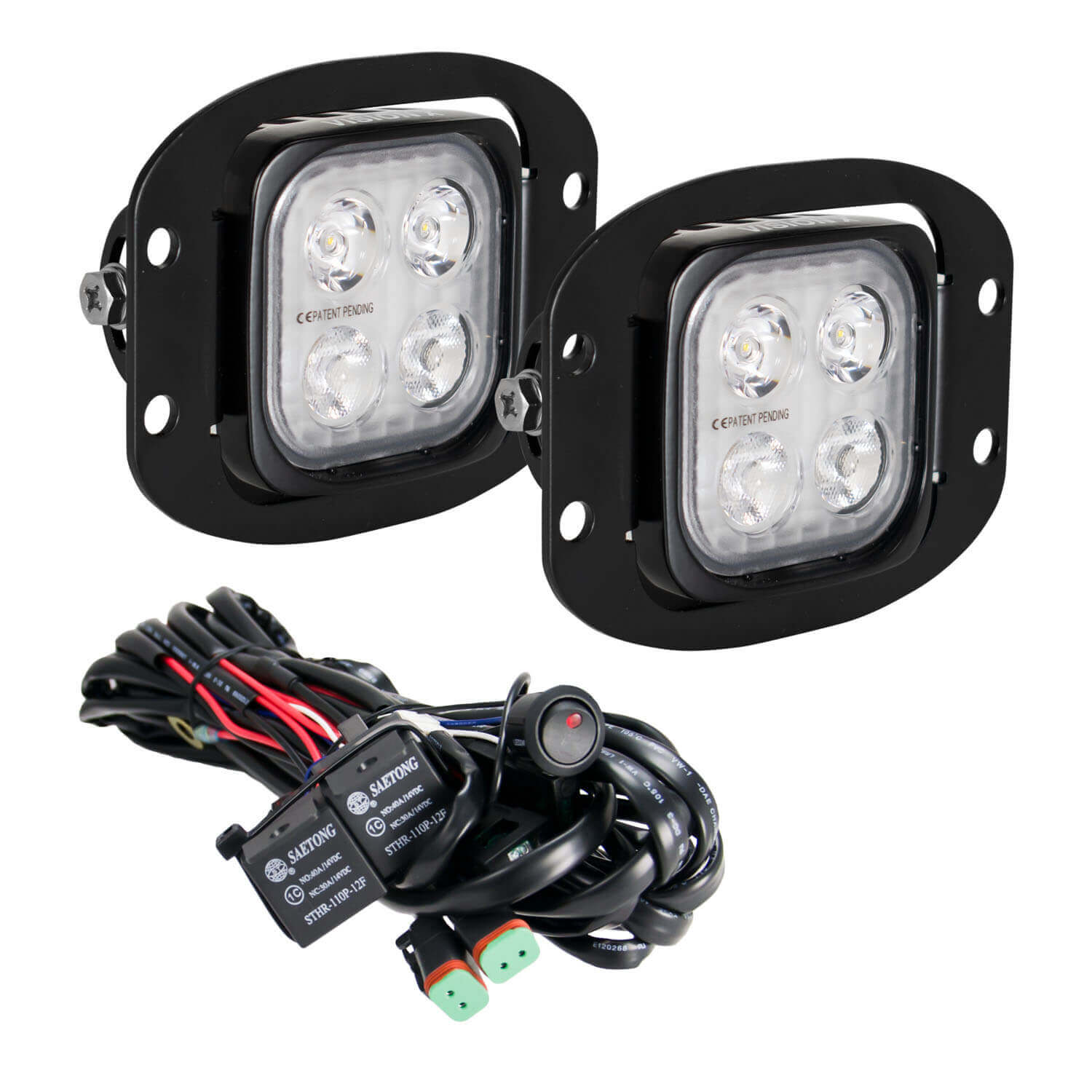 Photo of Dura Mini M4M LED Light 10º and 25º Beam Flush Mount V2 Kit by Vision X Off-Road - Premium LED Driving Light for UTVs / Side by Sides