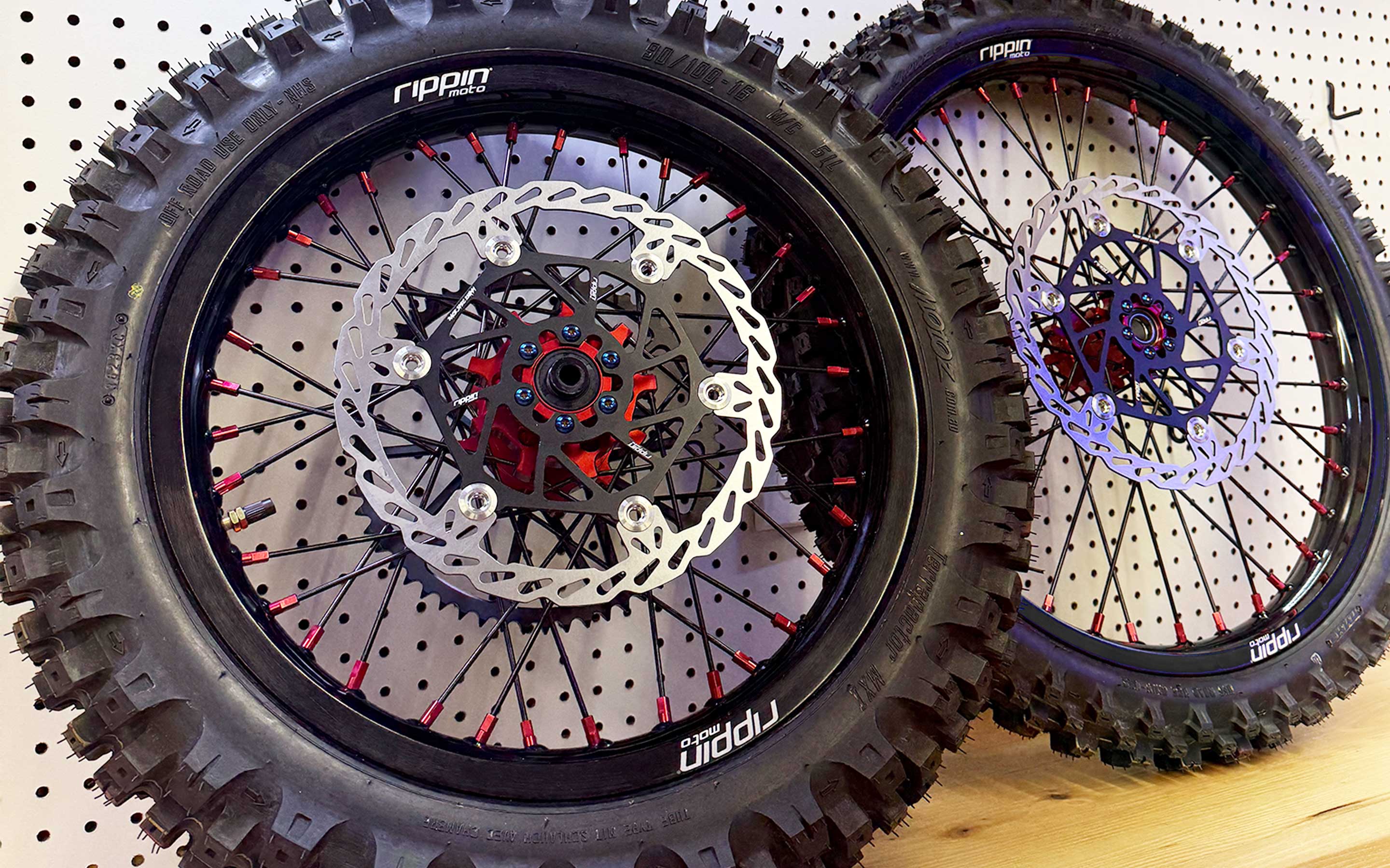 Photo of 16" Blackline Rear Wheel (Off-Road) for Surron LBX & E-Ride PRO SS 2.0 by Rippin Moto - Premium Wheels for UTVs / Side by Sides