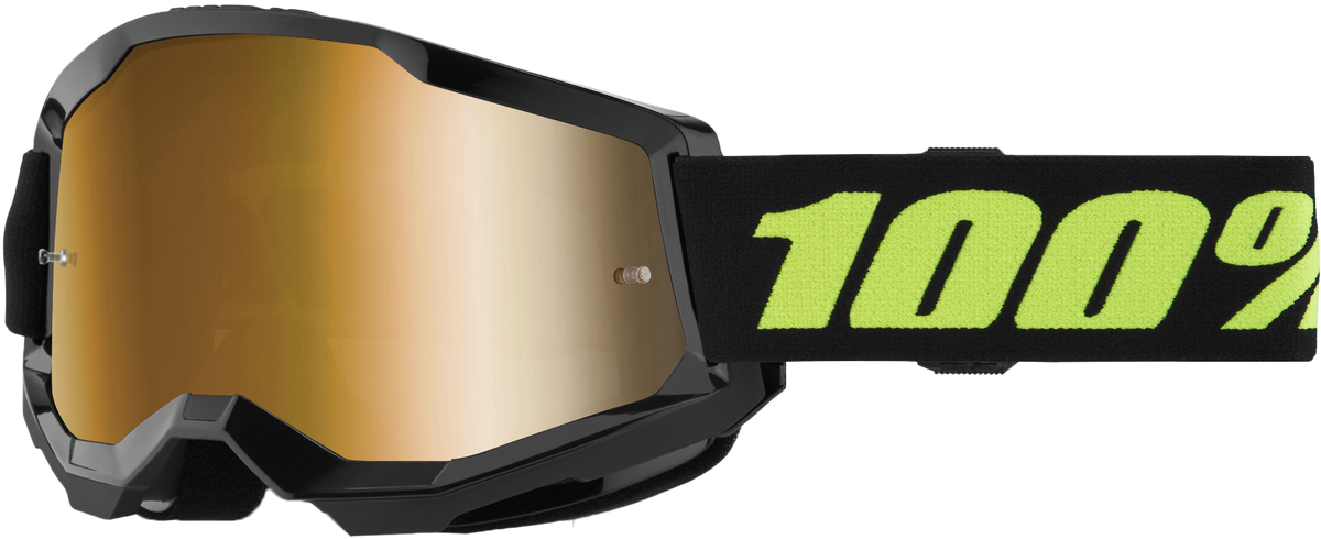 100% Strata 2 Goggles - Solar Eclipse Mirror True Gold