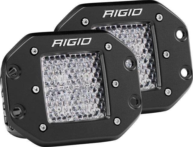 Photo of D-SERIES PRO DIFFUSED FLUSH MOUNT LIGHT PAIR by RIGID - Premium Illumination for UTVs / Side by Sides
